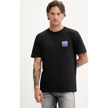 Pánské tričko Bavlněné tričko HUGO Dapusi 50544458 černá 99X, vel. S