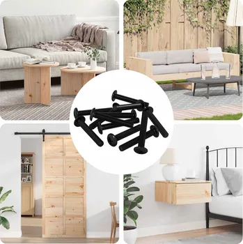 Truhlík Šroub 12 pcs Stříbrná 5 x 30 mm Železo