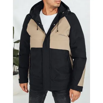 Pánská casual bunda Pánská zimní bunda s kapucí béžová