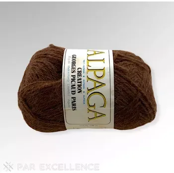 Alpaková pletací příze hnědá