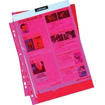 Euroobal A4 50 um barevný - červený, lesklý 100 ks 449381