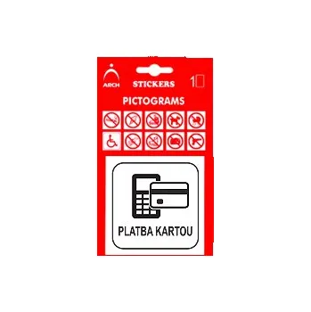 samolepka Ing. Libor Macalík - ARCH Informačná samolepka Platba kartou (8 x 8 cm) 566496