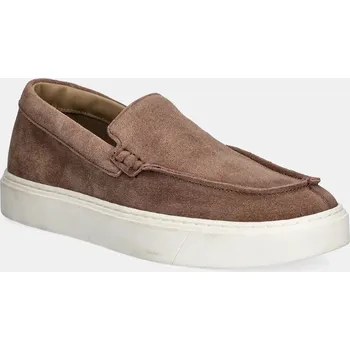 Dámské mokasíny Semišové mokasíny Calvin Klein MOCCASIN SUEDE HM0HM01794 hnědá 88X, EUR 40