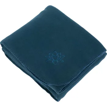 Dětská deka Jógová deka Asana Blanket s výšivkou LOTOS Modrá