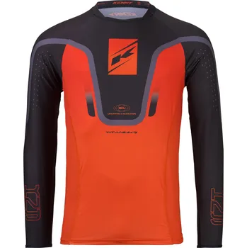 cyklistický dres KENNY dres TITANIUM 26 gradient orange - 3XL