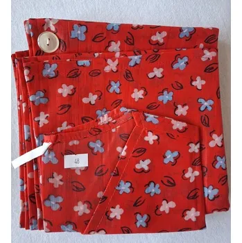 Kuchyňská zástěra ZÁSTĚRA * Zástěry propínací vel: 48 dlouhá červená