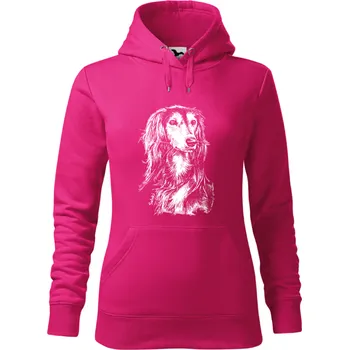 Dámská mikina Mikina - Saluki Barva: Purpurová (40), Velikost: L, Střih: Dámské