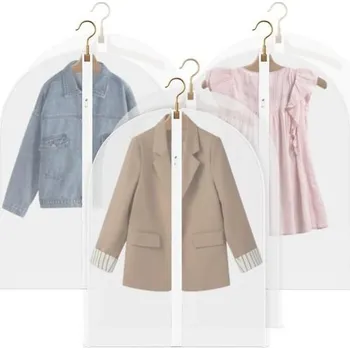 Úložný box KollyKolla oděvní tašky na obleky, 6 kusů, průhledné oděvní tašky 60 x 80 cm, krátké oděvní tašky