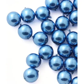 Korálek CZ Vosková perle kulička 8mm sapphire 70439 (10ks)