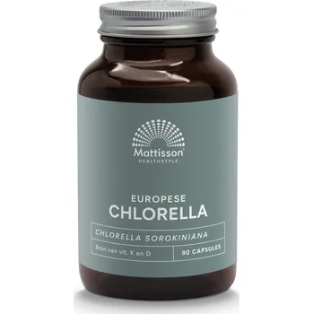 Doplněk stravy Mattisson European Chlorella 775 mg - 90 kapslí