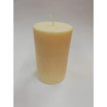 Svíčka Svíčka vonná z palmového vosku - válec 13 cm - bílý - ibišek