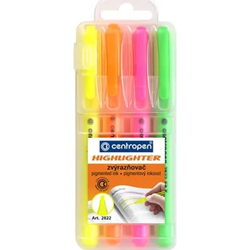 Zvýrazňovač centropen Zvýrazňovač CENTROPEN 2822 FAX sada 4 444889