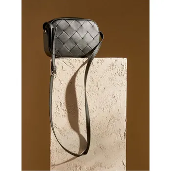 Kabelka Sinsay - Crossbody taška z imitace kůže - černá - 650EK-99X - 650EK-99X-ONE