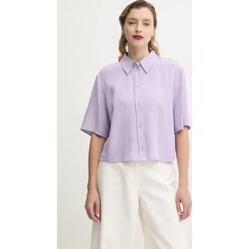 Pánská košile Košile Marc O'Polo 5000005872 fialová 04X, vel. M