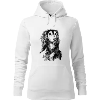 Dámská mikina Mikina - Saluki Barva: Bílá (00), Velikost: XXL, Střih: Dámské