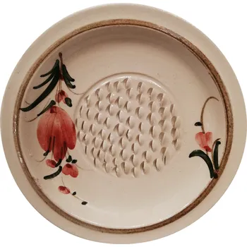 Garlic Paradise Keramické strouhátko na česnek a zázvor 11 cm Motiv: červené květy