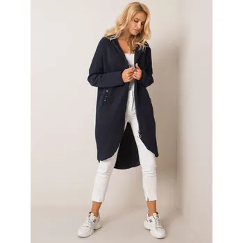 Dámský kabát Sportovní bavlněný kabátek Rue Paris námořnicky modrý EU velikost: L/XL