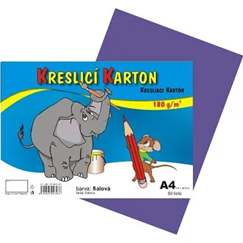 CARTA Karton kreslící A4 180g / 50 list. fialový 446530