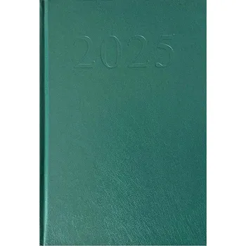 Diář Diář A5 1 strana / 1 den 2025 - Standard zelený 520754