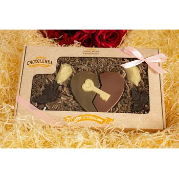 Čokoláda Chocolenka Čokoládová sada - Klíč od srdce 1