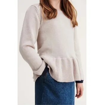 Dívčí svetr Dětský bavlněný svetr Liewood LW17941 béžová 08X, vel. 86