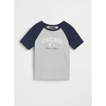 Sinsay - Tričko s krátkým rukávem - indigo - 453FG-57X - 453FG-57X-XS