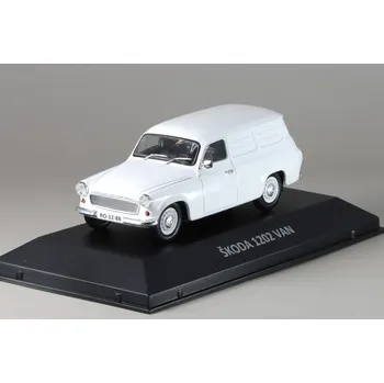 autíčko Škoda 1202 VAN 1969 1:43 - ŠKODA DeAgostini časopis s modelem #25 Škoda 1202 - kovový model