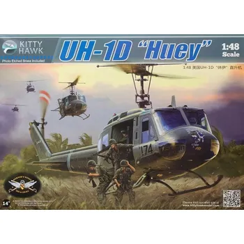 Plastikový model Kitty Hawk 1/48 UH-1D Huey