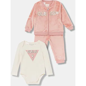 Kojenecká souprava Kojenecká tepláková souprava Guess S5BG05.WFRS0.9BYA růžová 03X, vel. 55-62