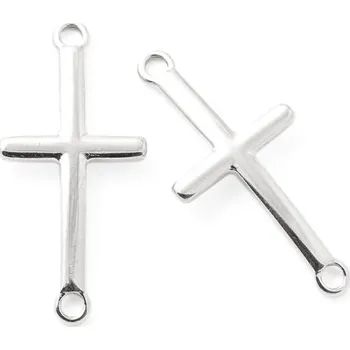 Přívěsek EU Mezidíl křížek 30/14mm chirurgická ocel