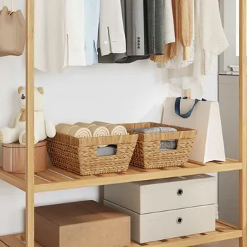 Úložné koše 2 pcs Přírodní 38 x 28 x 15 cm Vodní hyacint