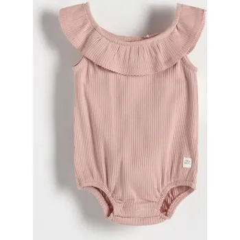 Dětská móda Reserved - Body s volánkem - růžová - 3476S-30X - 3476S-30X-74