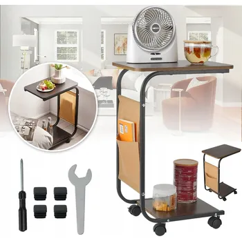 Konferenční stolek KONFERENČNÍ STOLEK BOČNÍ POMOCNÝ MOBILNÍ LOFT DO OBÝVÁKU LOŽNICE PŘENOSNÝ