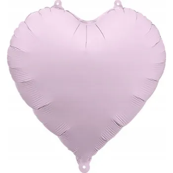 Balónek Fóliový balónek ve tvaru srdce, fialový, pastelové srdce, 45 cm, fialová