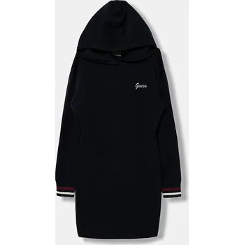 Dámské oblečení Dětské šaty s příměsí vlny Guess J5BK32.Z1152.9BYA námořnická modř 59X, vel. 105-112
