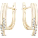 Pozlacené náušnice se zirkony 1002133