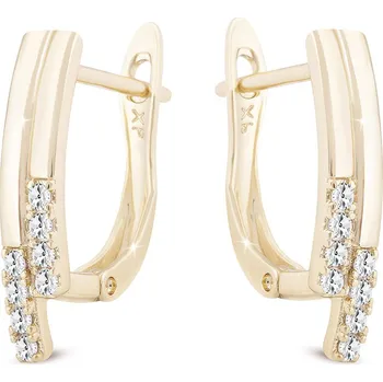 Šperk Pozlacené náušnice se zirkony 1002133