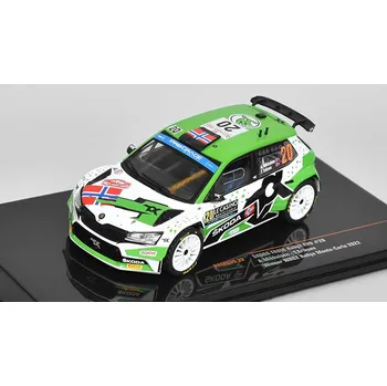 autíčko Škoda Fabia Rally2 EVO #20 Monte-Carlo 2022 Mikkelsen/Torstein 1:43 Škoda Fabia - kovový model auta