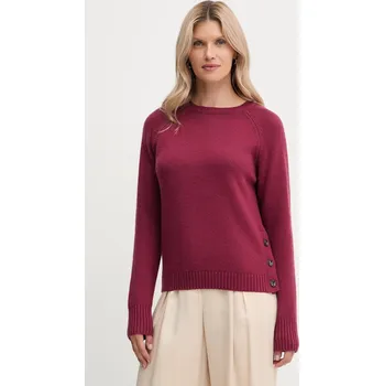 Pánský svetr Svetr z vlněné směsi Silvian Heach PICOULANE GPA25233MA červená 33X, vel. L