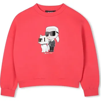 Dětská móda Dětská mikina Karl Lagerfeld Z30606.86.108 růžová 38X, vel. 102