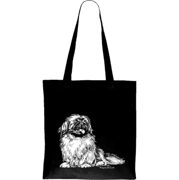 Plátěná taška - Pekingský palácový psík Barva: Černá