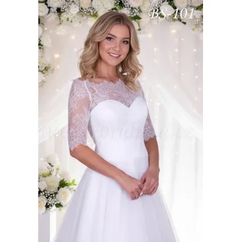 Bolerko Pavučinkové svatební bolerko - ivory: BS-101, vel. M Vybraná velikost: M