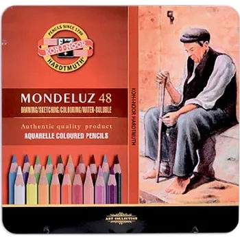 Pastelka Koh-i-noor Mondeluz Pastelky Akvarel v plech. puzdre 48ks 444270