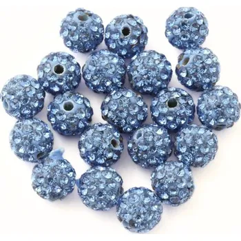 Korálek EU Šatonová kulička 6mm light sapphire