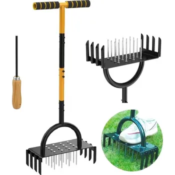 Rozmetadlo OST Ruční hybridní aerátor trávníku