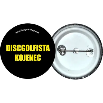 Disc golf Discgolf-Shop.com odznak - Discgolfista Kojenec (Originální odznak z dílny Discgolf-Shop.com)