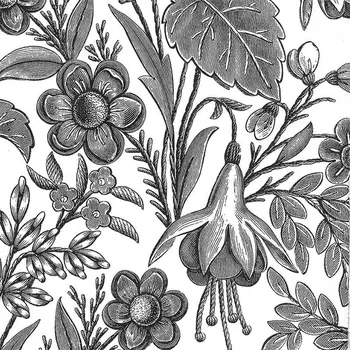 Papírový kapesník Pol-Mak Ubrousky MAKI L (20ks) Floral Illustration Black 301132