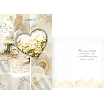 UNIPAP přání svatební CN-732 PRANI_W_C0355 165607