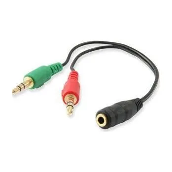 Audio kabel EQUIP Kabel pro rozdělení zvuku, 13 cm, 1 vstup/2 výstupy, EQUIP 147942 238355