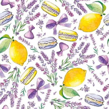 Papírový kapesník Pol-Mak Ubrousky DAISY C (20ks) Limes, Lavender and Macaroons 482993